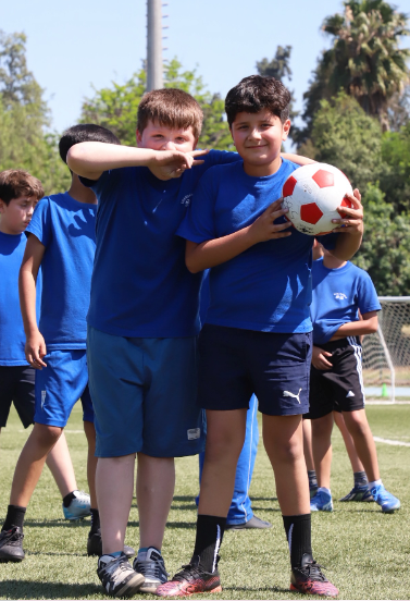 students smiling classroom